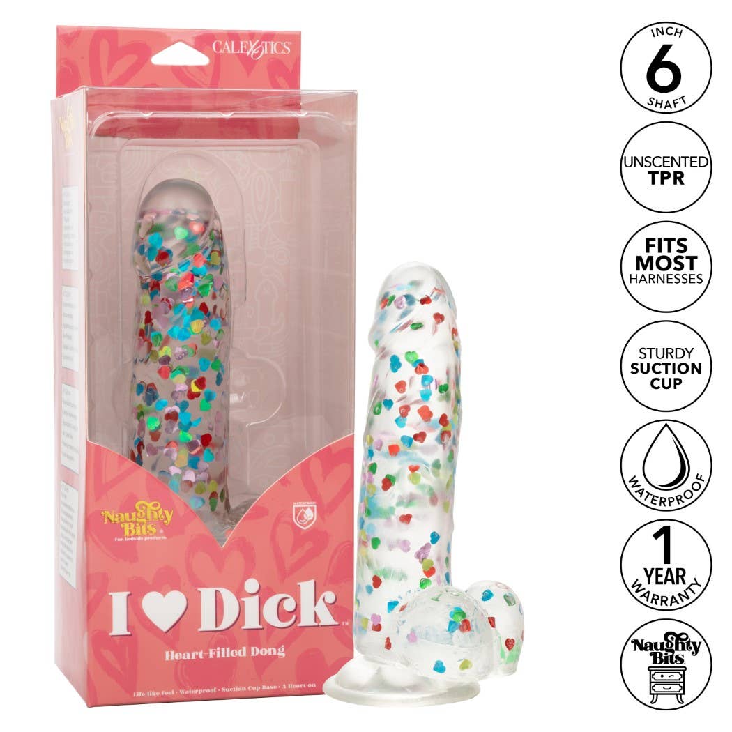 CalExotics - Wholesale Sex Toy - Naughty Bits® I Love Dick™ Heart-filled Dong2