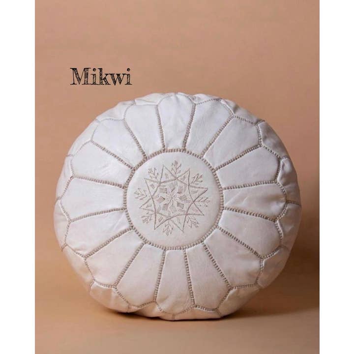 Mikwi - Wholesale Pouf - Moroccan Leather Ottoman Pouf Multiple Colors