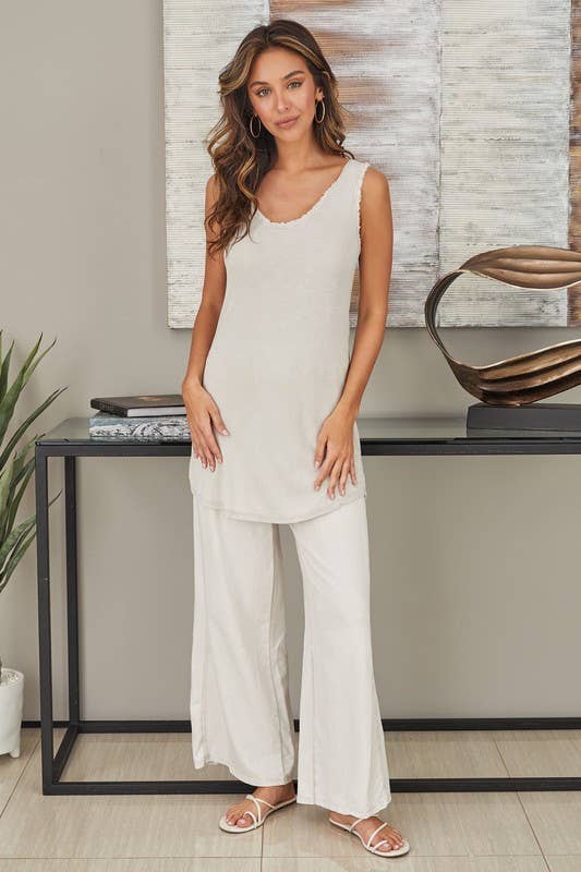 VENTI6 - Venta al por mayor Pantalones - Mujer - PANTALONES DE CHÁNDAL DE PIERNA ANCHA LAVADO MINERAL (82016)7