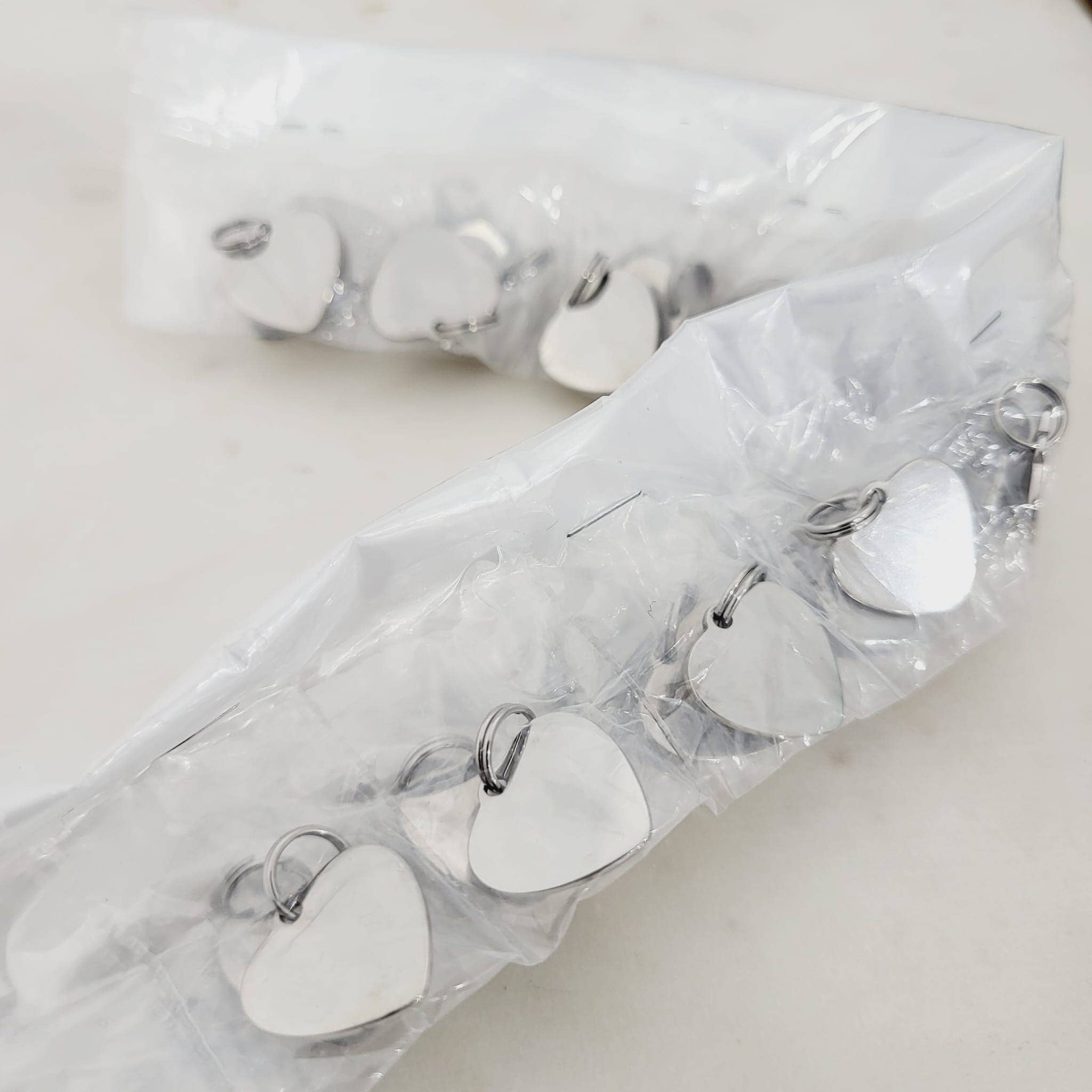 SoulfulMemory - Wholesale Individual Charm/Pendant - 10 in Pack Engravable Blank Heart Shape Charm for Necklace5