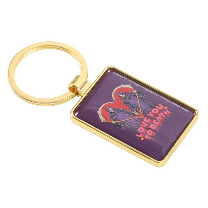 Something Different Wholesale - Wholesale Keychain - Unisex - Love You To Death Keyring by Steven Rhodes3