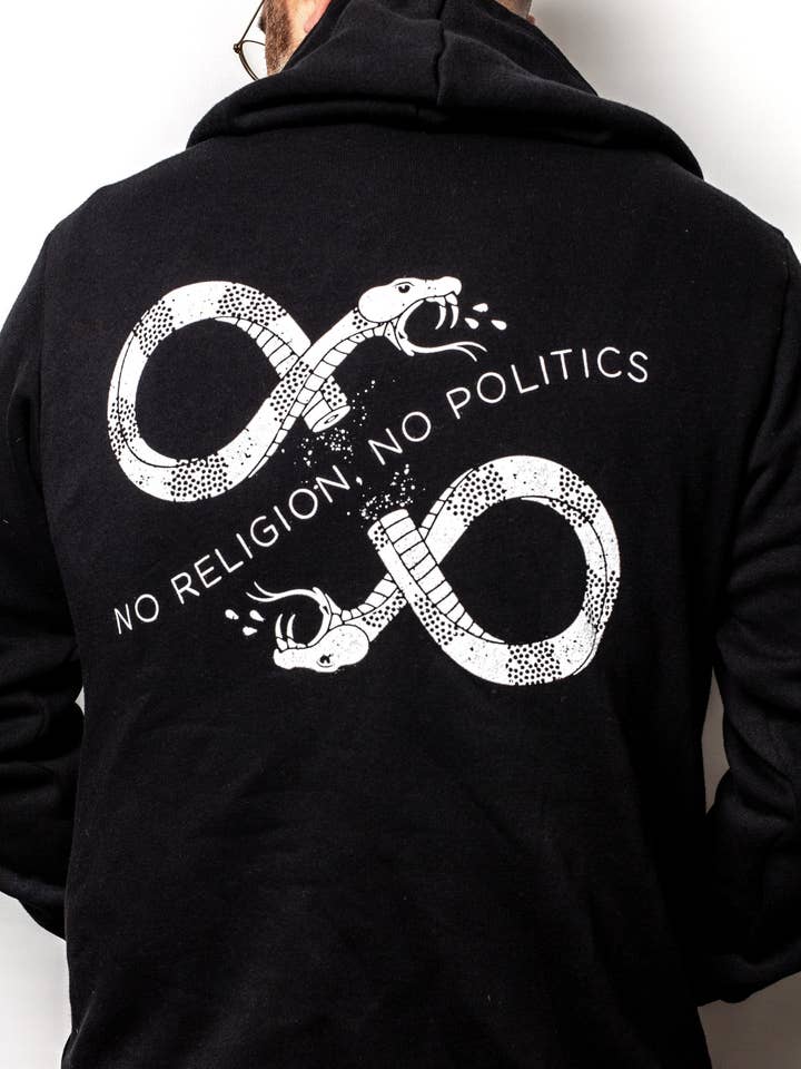 Bull in China - Vendita all'ingrosso Felpa con cappuccio - Unisex - Felpa con cappuccio - Nessuna religione, Nessuna politica (Nero)2