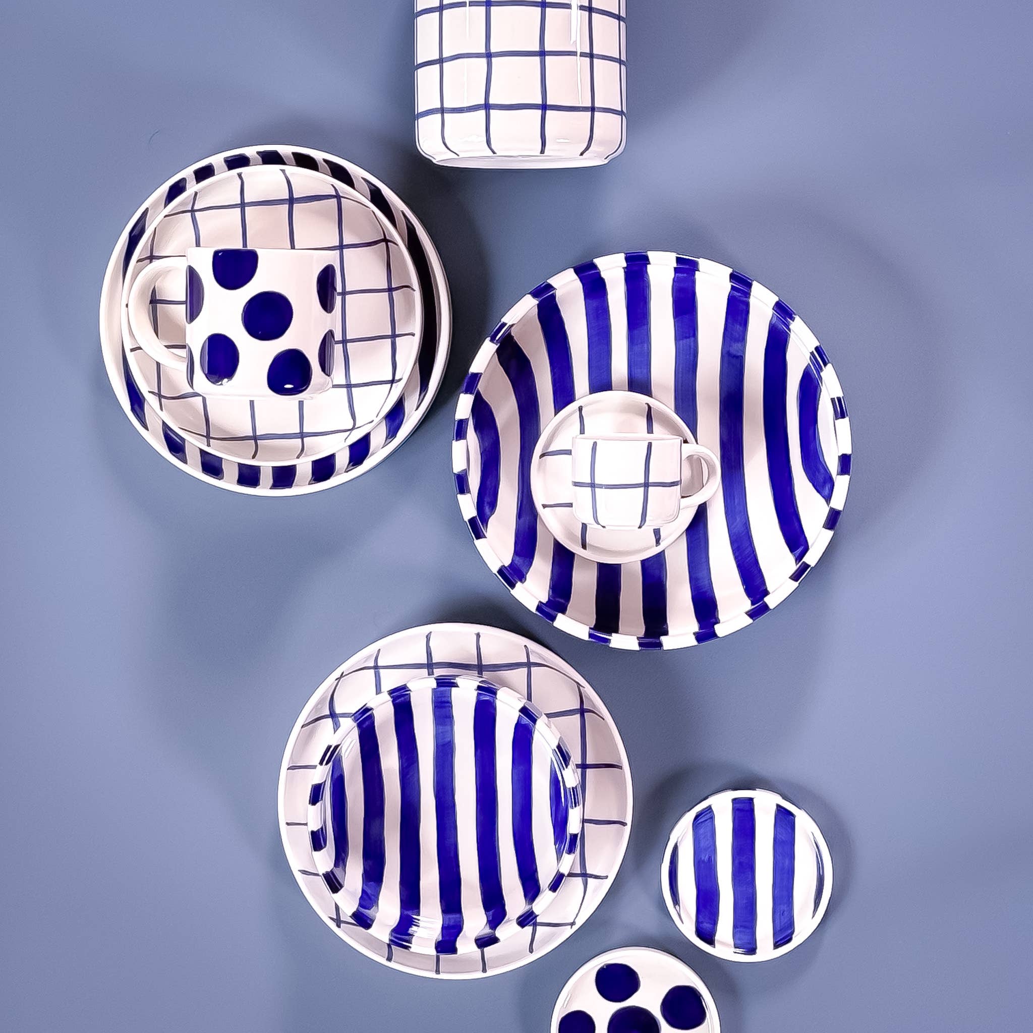 Magazin Minori - Wholesale Coffee Mug - Beaker Stripes - sea blue7