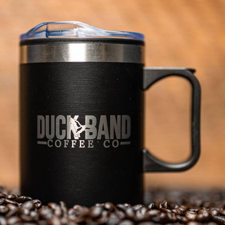 Logo Tumbler for wholesale by Duck Band Coffee