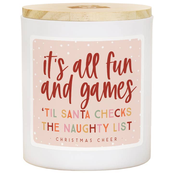 Sincere Surroundings - Wholesale Jar/Filled Candle - Fun And Games Santa - CCH - Candles0