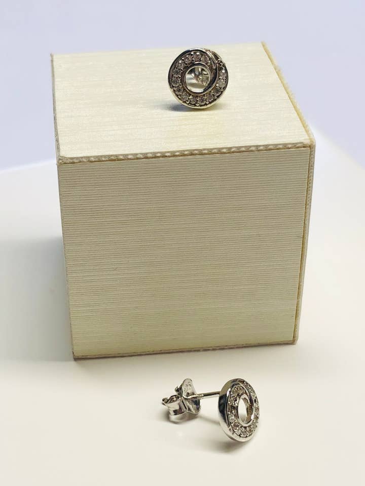 Pendientes Alas de Ángel Rodio Plata 925 para venta al por mayor de DEMARCA