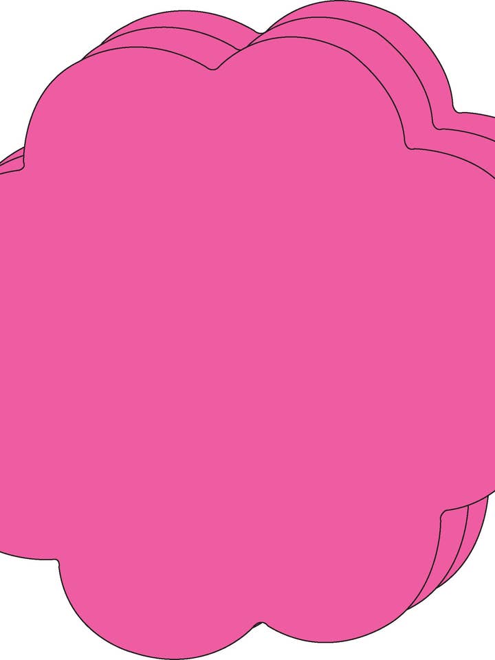 Blomma enda färg Super Cut-Ots- 8” x 10” för wholesale av Creative Shapes Etc.