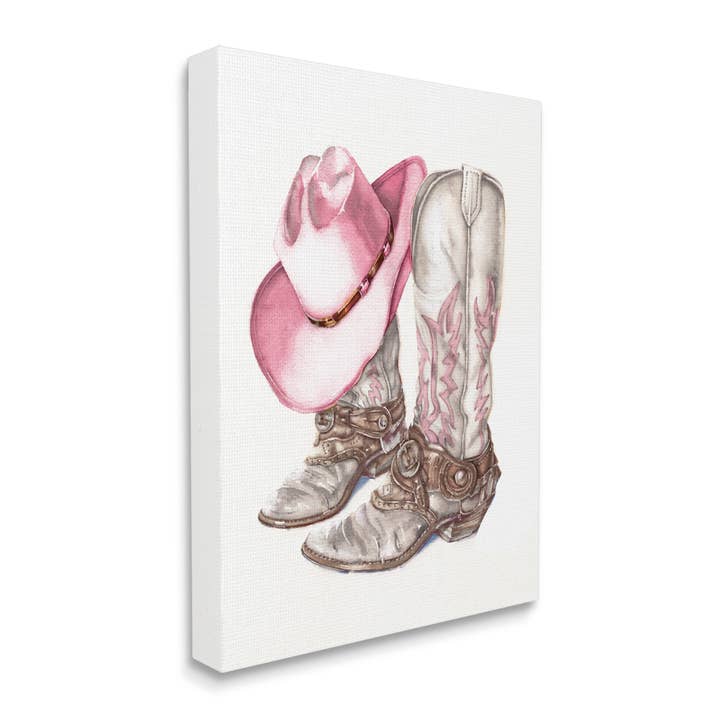 Stupell Industries - Wholesale Wall Sign - Pink Glam Cowgirl Boots - Unframed Wall Art6