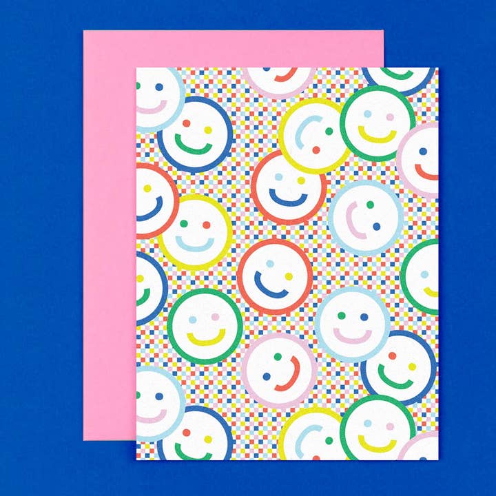 My Darlin' - Vendita all'ingrosso Biglietti di auguri generici - Biglietto con faccina sorridente con motivo a forma di sorriso2