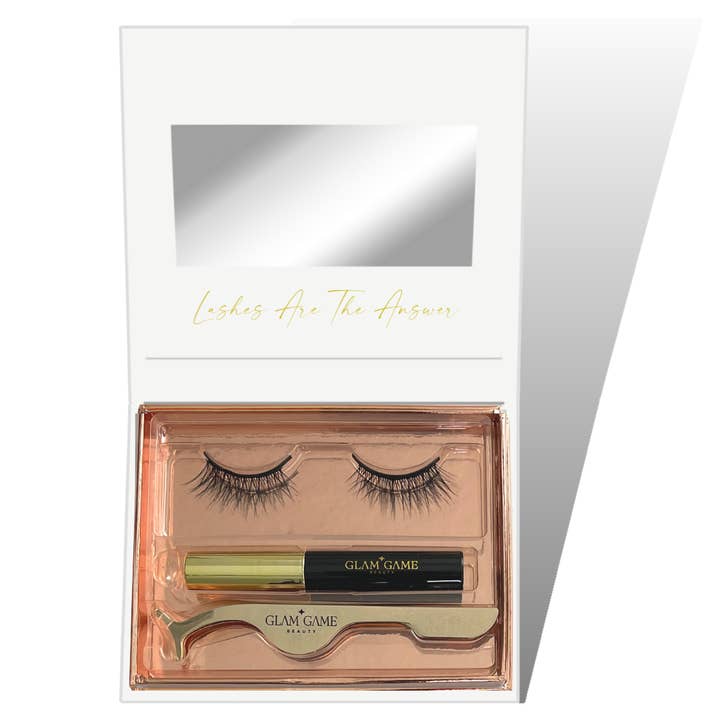 PETITE Half Lash Natural Magnetic Lash Deluxe Kit for wholesale by Glam Game Beauty