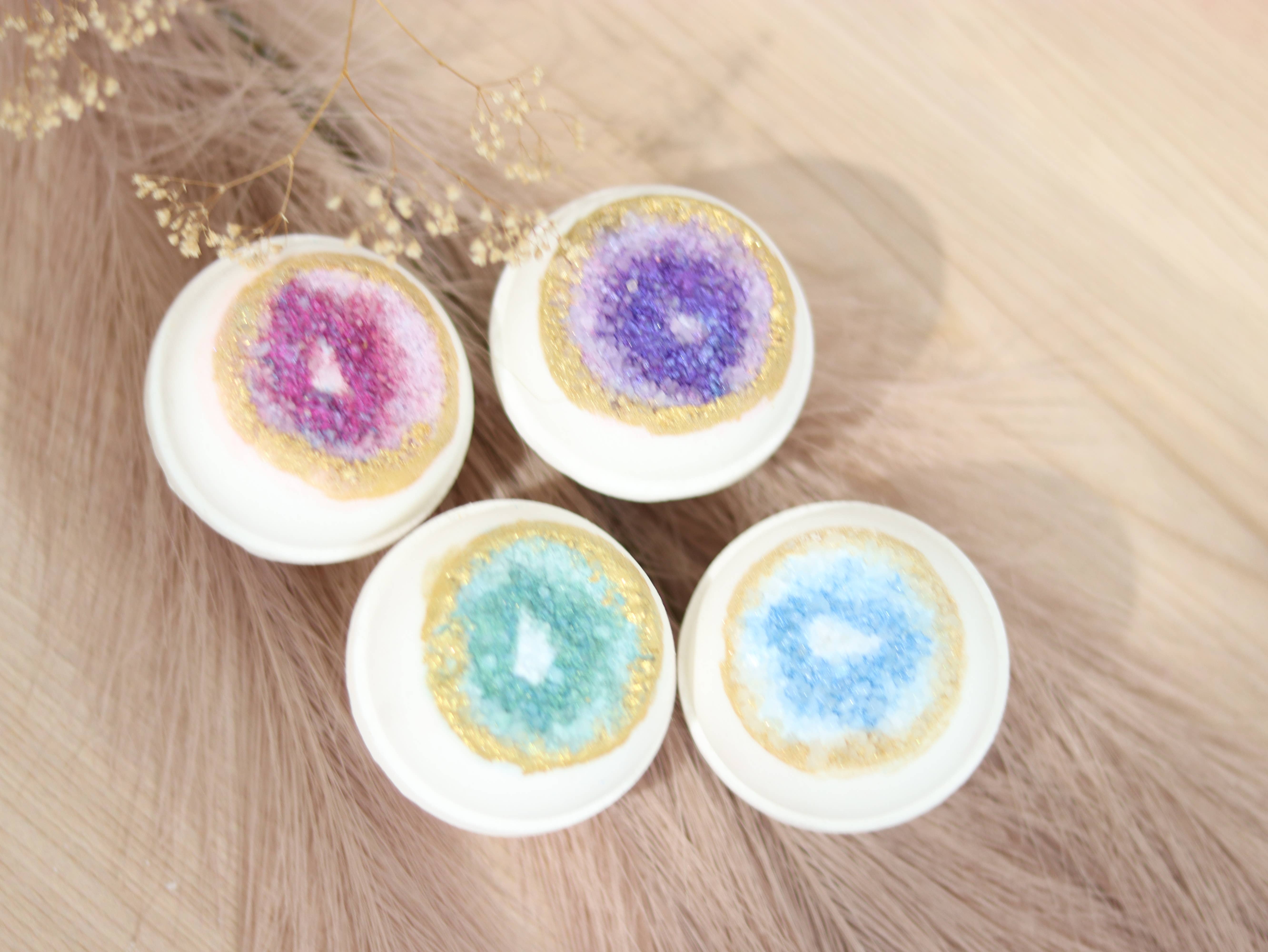 Sudsy Soap Works LLC - Wholesale Bath Bomb/Fizz - Aquamarine Geode Bath Bomb5