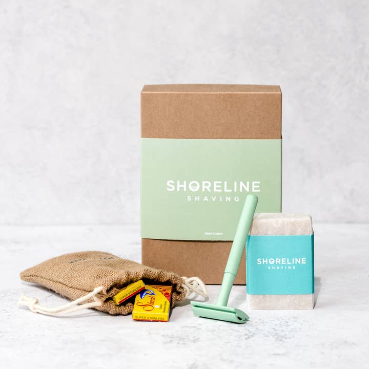 Shoreline Shaving – Lâmina por atacado – Kit Barbear Ecológico - Navalha de Segurança Ouro Rosa10