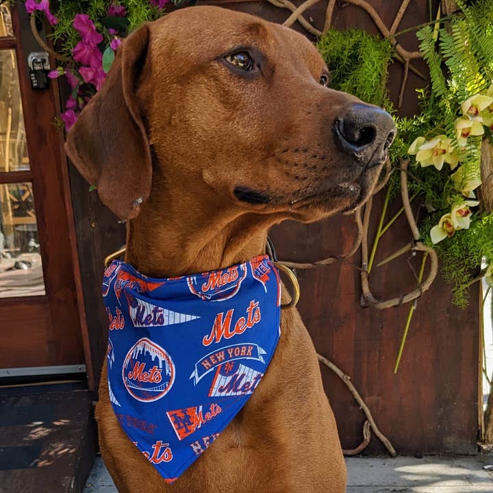 Koa's Ruff Life - Wholesale Pet Bandana - Dog - New York Mets Bandana - Baseball Collection