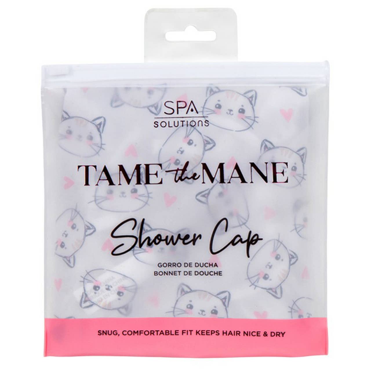 Best Beauty Group - Wholesale Showercap - SPA SOLUTIONS Tame the Mane Hair Shower Cap3