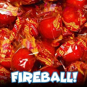 Long Island Candy Factory - Wholesale Hard Candy - Candyman 120 Ct 2.64 Lb Hot Red Balls Wrapped Bulk