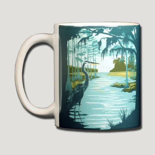 Swamp Life Keramikbecher, 11 oz für den Großhandel von Atlas Screen Printing