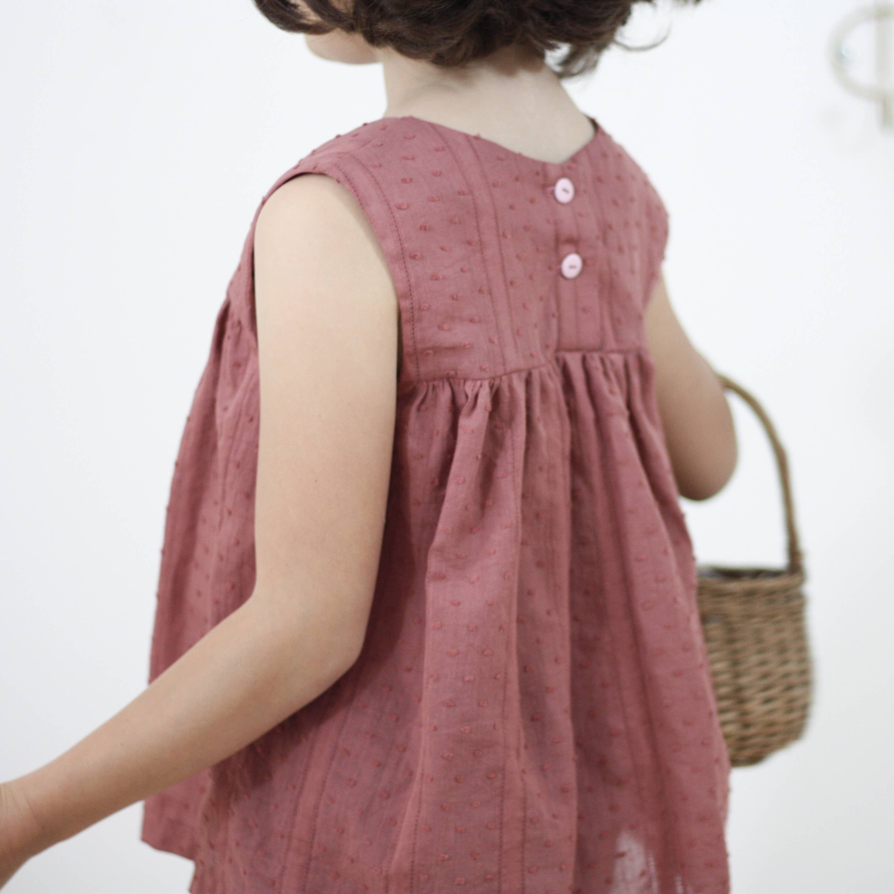 Rose des Vents - Venta al por mayor Kits de costura - Patrón de costura - Blusa Lombard - Para niñas de 2 a 14 años5