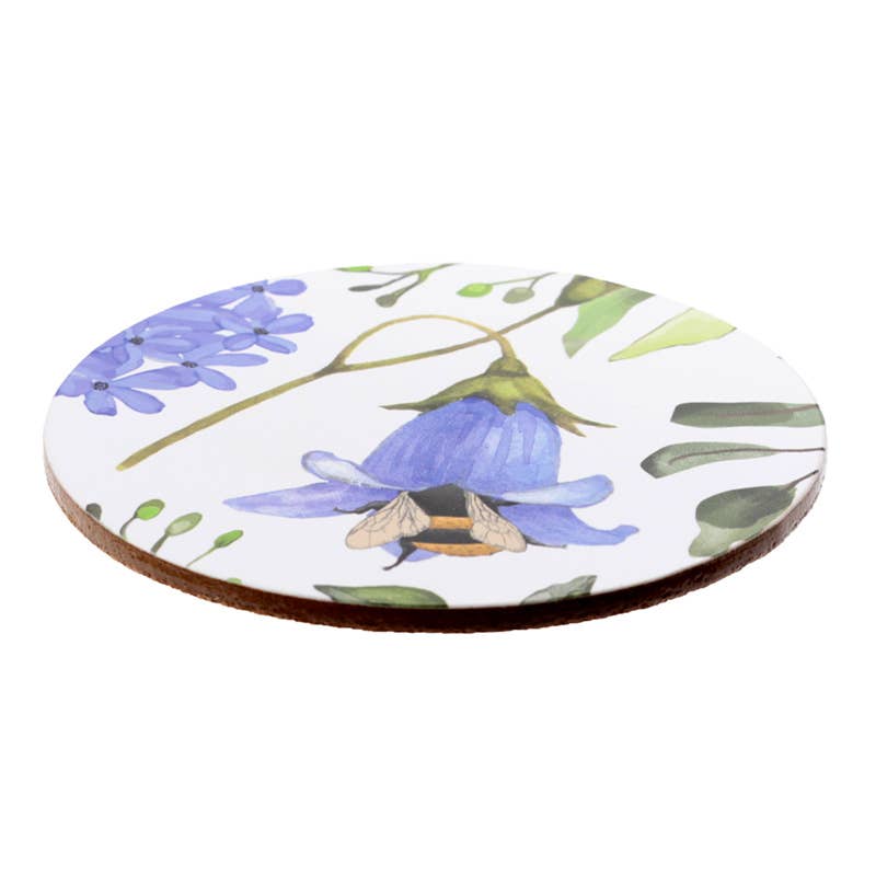 Puckator Ltd - Vente Sous-verre - Lot de 4 sous-verres en liège The Nectar Meadows3