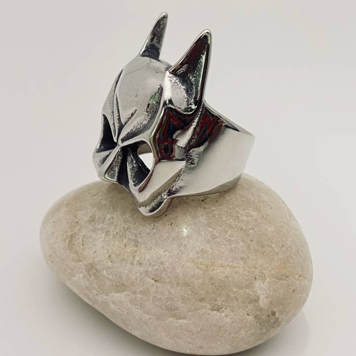 Mio Queena – Großhandel Siegelringe – Ring aus Edelstahl mit Batman-Kopf — MJ/MR2