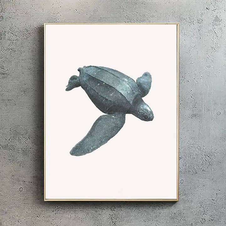 Lederschildpad - A2/A1 Prints (portret) voor wholesale door Hidden Planet