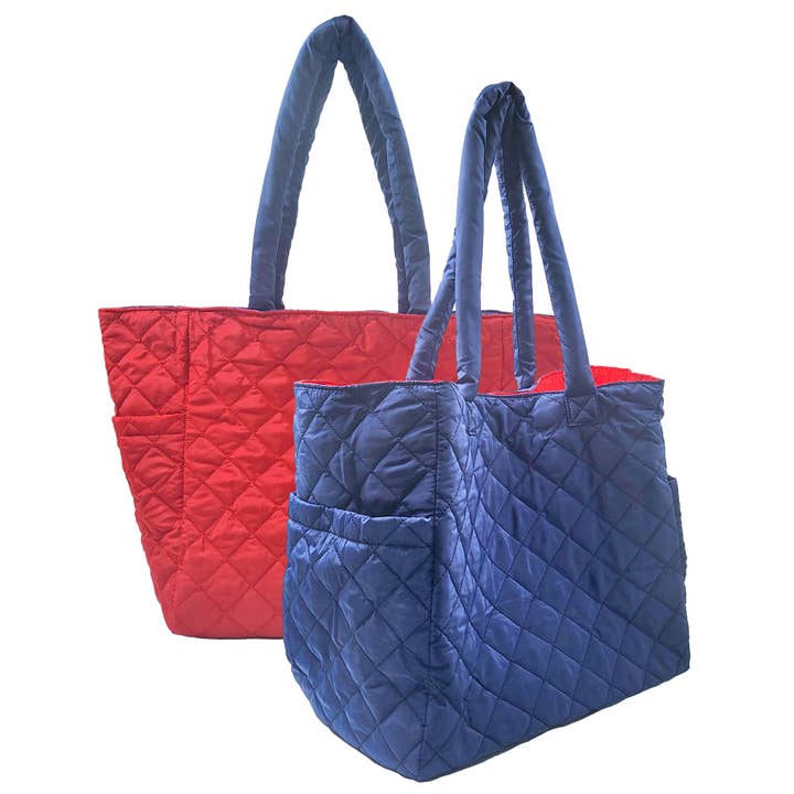 K. Carroll Accessories - Wholesale Tote Bag - Women's - Large Reversible Nylon Tote- School Colors22