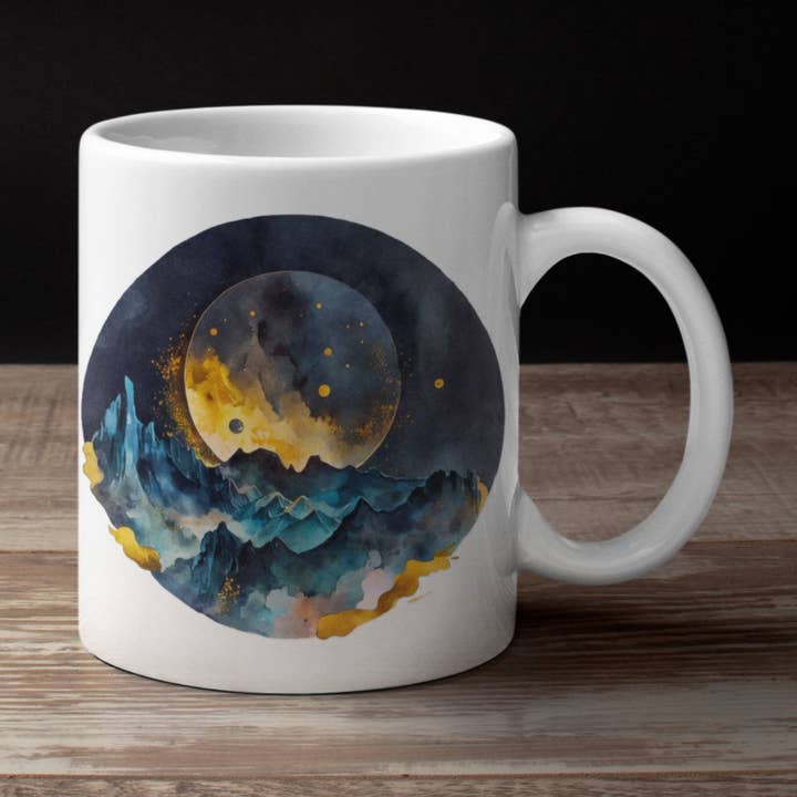 Betoverde Maan 15 oz Mok voor wholesale door Milady's Mythical Market