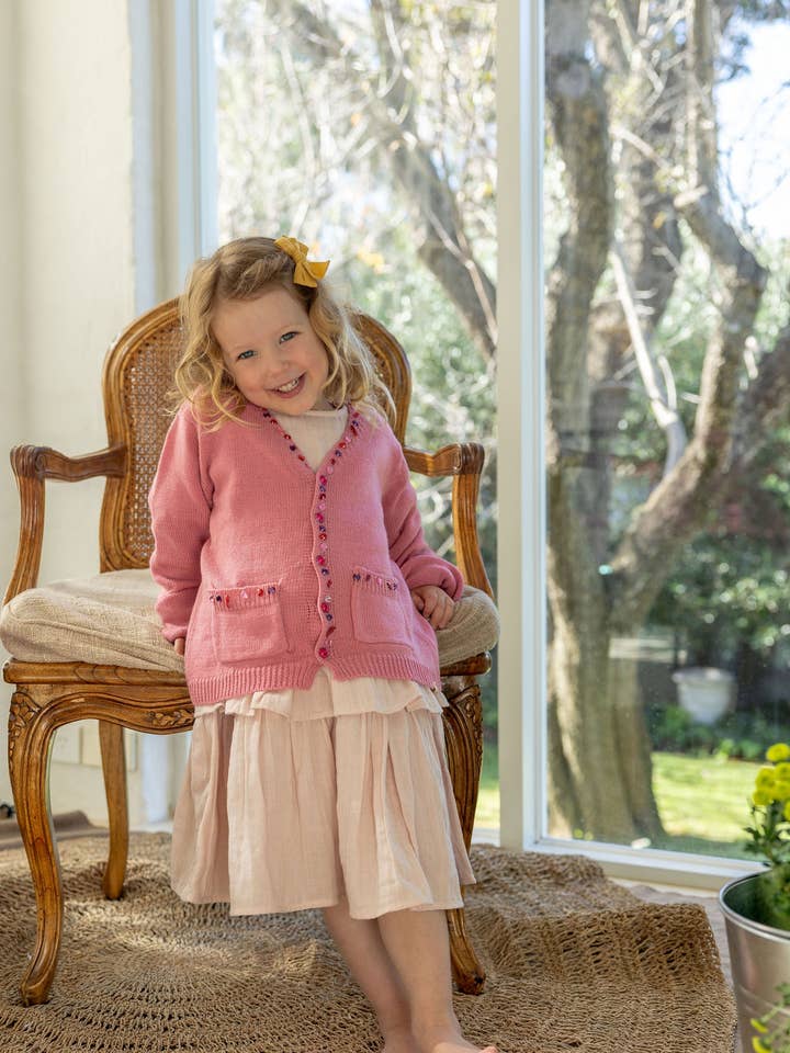 Glitrende Cardigan - Rosa Pink for engroshandel hos Alex & Ant