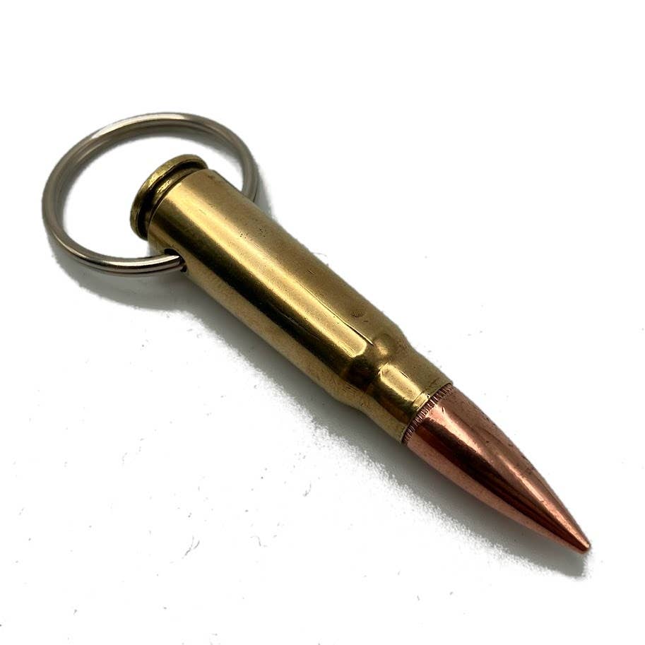 Vermont Cut Coins & 2nd Shot Round - Wholesale Keychain - Unisex - Bullet Keychains - Many Calibers - .223 .45 9mm .40 10mm13