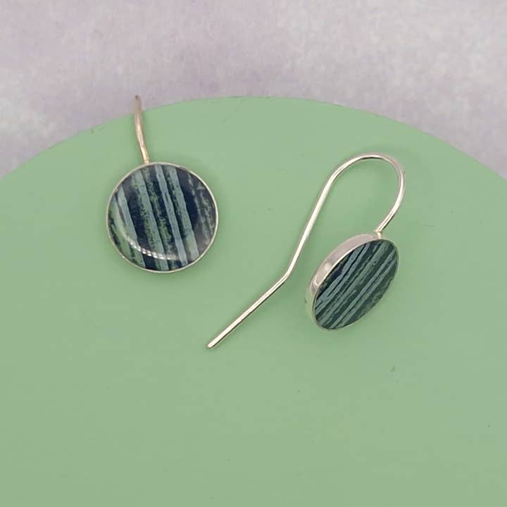 Circle Hook Earrings - Sea Green for wholesale by Circle & Dash