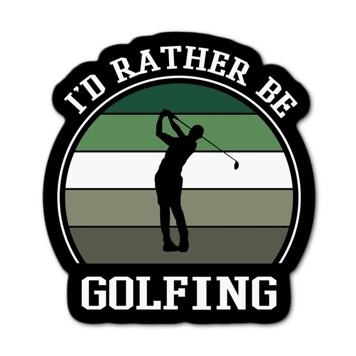 I'd Rather Be Golfing Sticker for wholesale by Stick-It Expressions