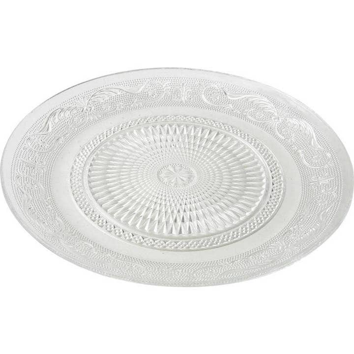 Plato redondo de vidrio para venta al por mayor de Aubry Gaspard