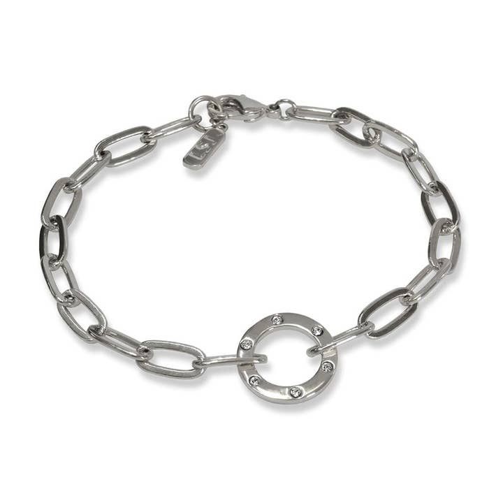 Circle Chain Bracelet- Click for Color Options for wholesale by Liza Schwartz Jewelry