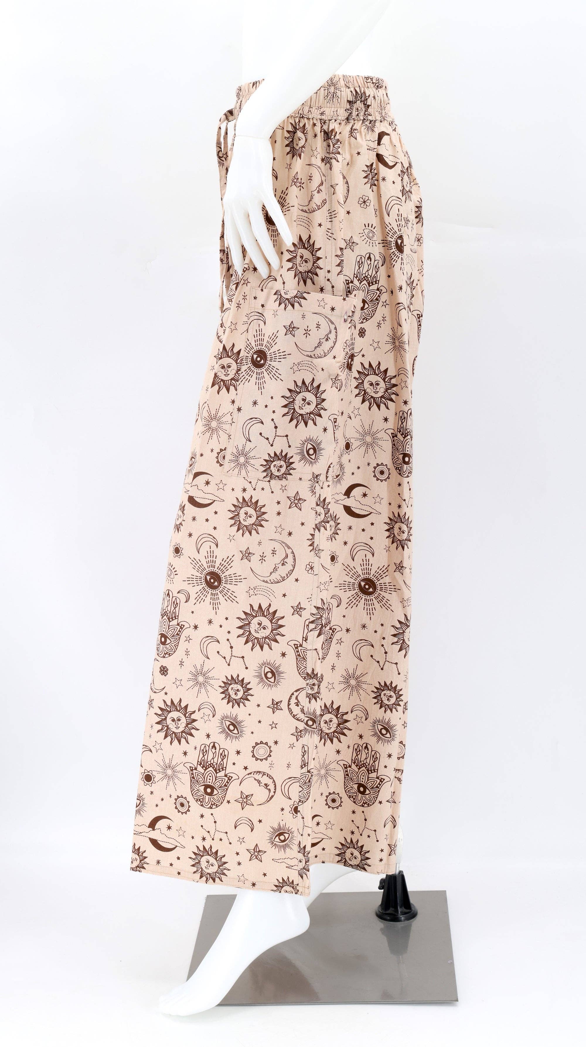 Himalaya Handmade - Wholesale Pants - Women's - Cotton Hippie Handmade Harem Celestial Print Wide Leg Bohemian Trousers16