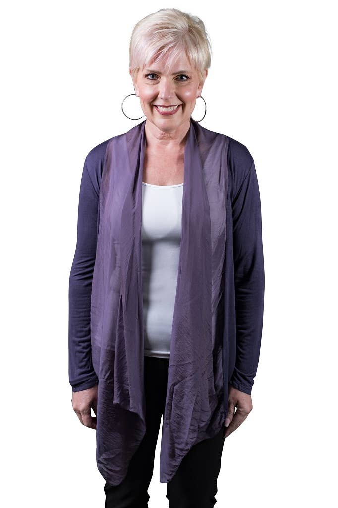 TINA Stephens Italy/Tees By Tina – wholesale Kofta - Dam – Carla Open Cardi w/Silk Trim (CLS201)26