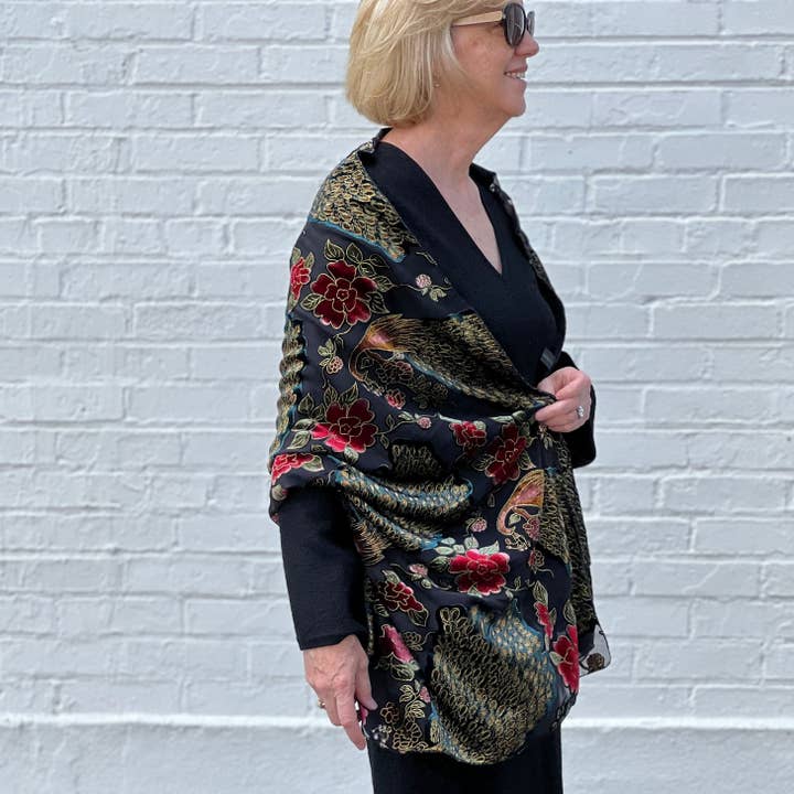 Dana Herbert - Wholesale Wrap - Women's - Burnout Velvet Shawl