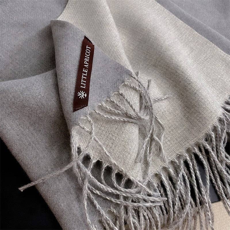 FurDecoration - Wholesale Beanie - Women's - Fringe Scarf Solid Color Simple Versatile3