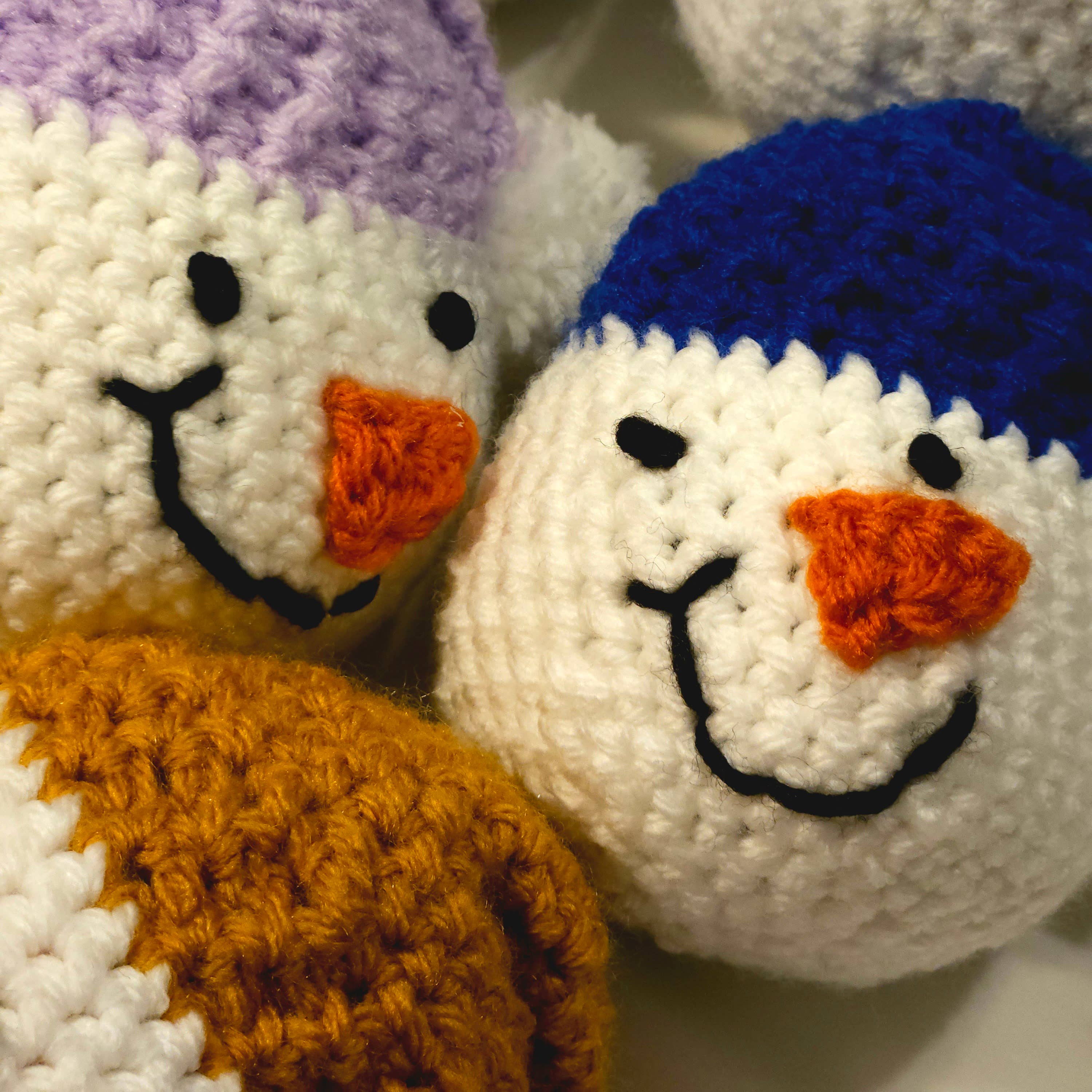 Roots Spice – Großhandel Weihnachtsschmuck – Handgefertigter Schneemann (6er-Pack) — Hergestellt in den USA1