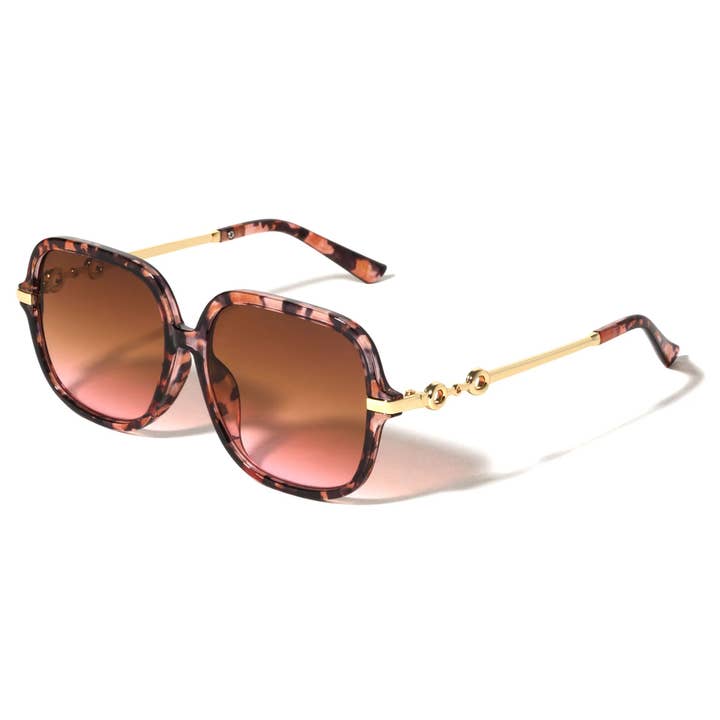 Sunrayzz Imports - Wholesale Sunglasses – Women's - Metallic Square Butterfly Sunglasses p30668