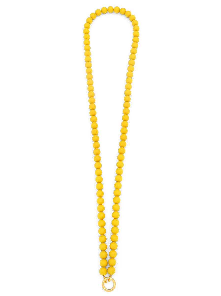 ZENZII Jewelry - Wholesale Beaded/Pearl Necklace - Matte Resin Beaded Crossbody Phone Lanyard8