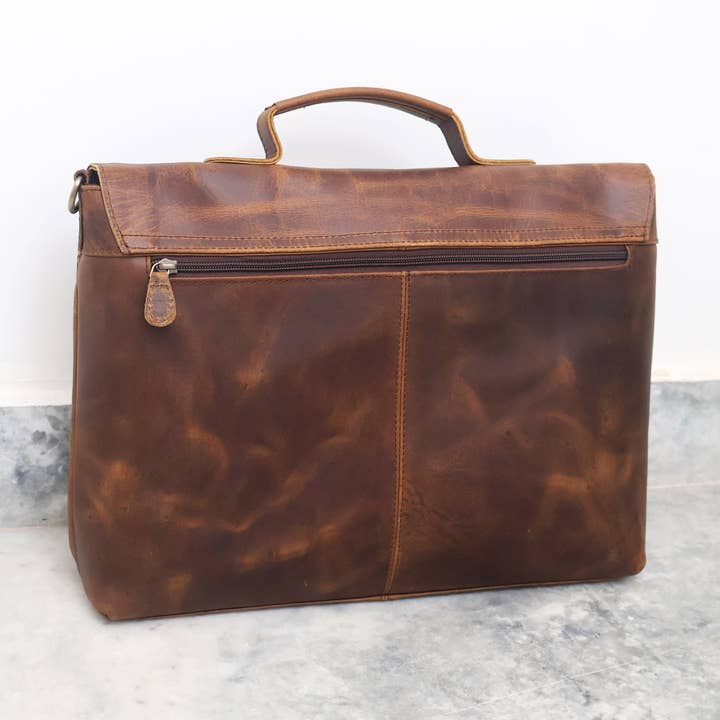 Billion Brothers – Großhandel Messenger Bag – Unisex – Buffaloleder Umhängetasche für Laptop – Satchel Schultertasche3