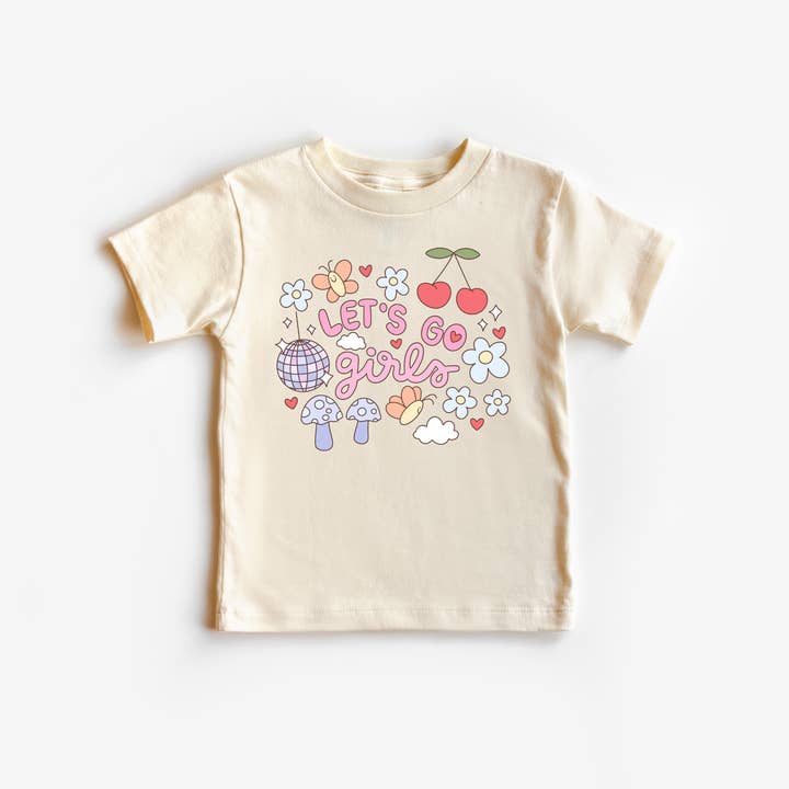 Benny & Ray Apparel - Wholesale Screen Printed T-Shirt - Kids - Let's go Girls Summer Beach Toddler and Youth Shirt