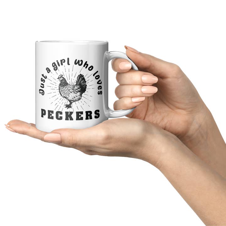 Custom Color Solutions - Wholesale Coffee Mug - Just a Girl Who Loves Peckers – 11oz Ceramic Mug