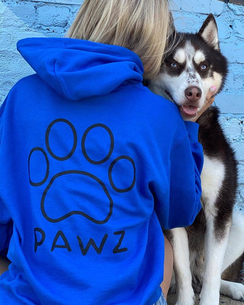 PAWZ - Wholesale Hoodie - Women's - Black Print Classic College Hoodie14
