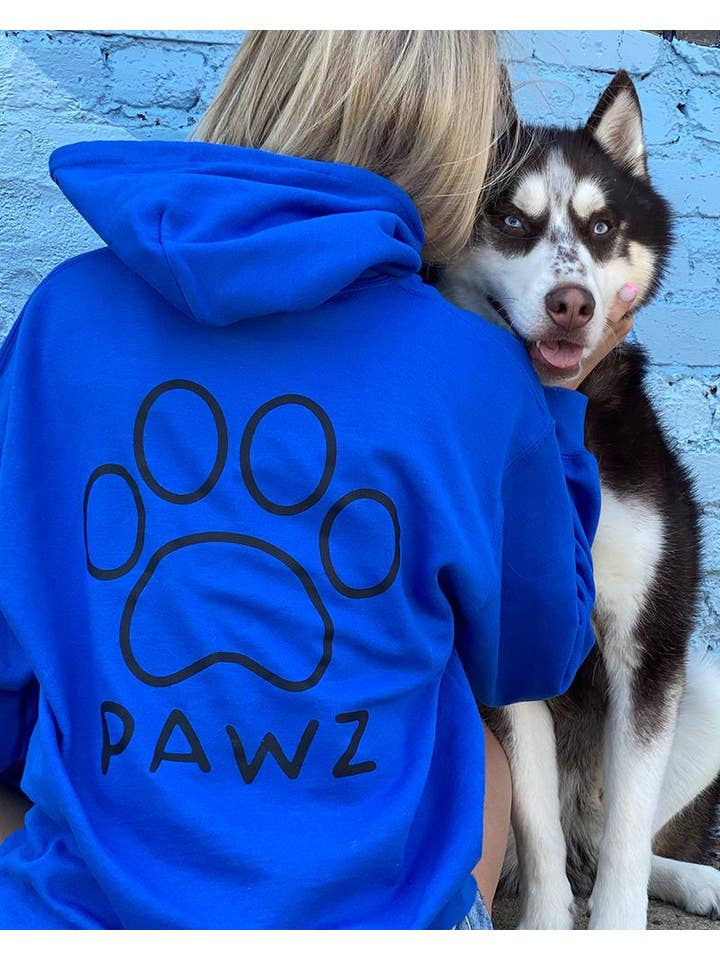 PAWZ - Wholesale Hoodie - Women's - Black Print Classic College Hoodie14