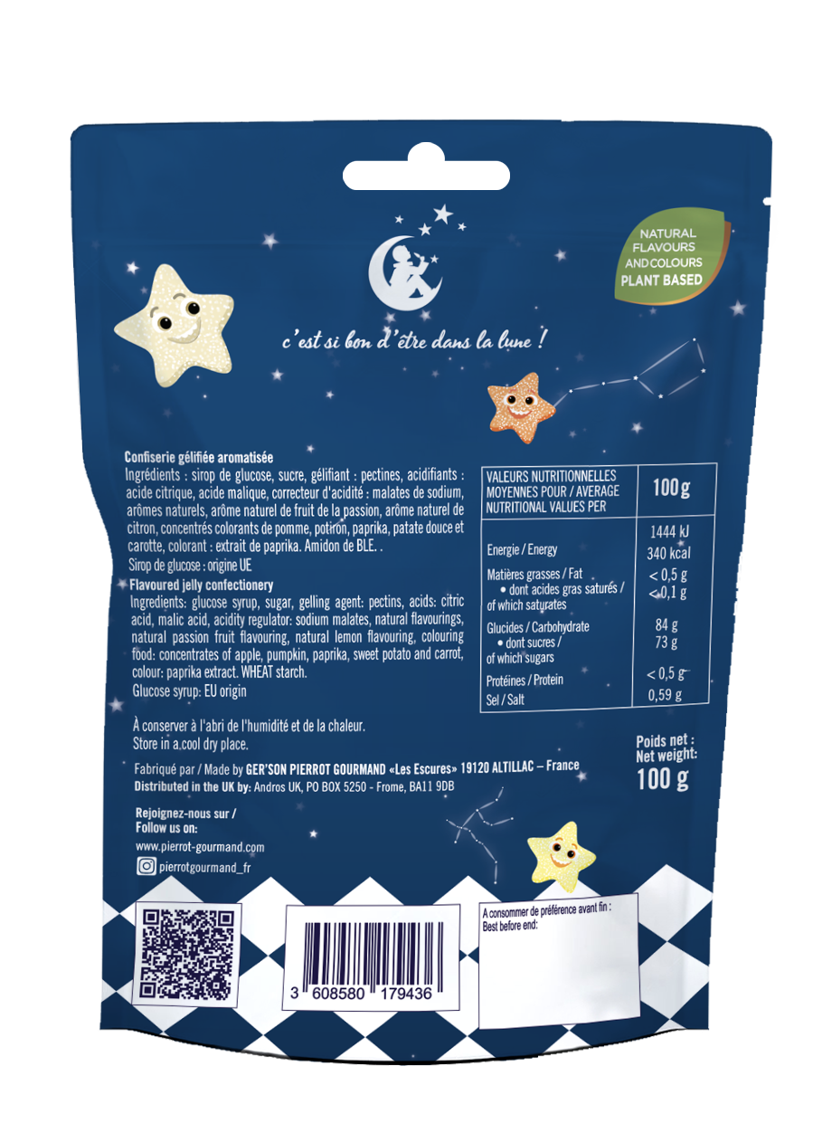 Pierrot Gourmand - Wholesale Gummy - Resealable 100g bag of La Grande Ourse gummy candies2