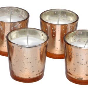 Koper kwik glas was gevulde votief (2,5 „x2,25") voor wholesale door S.N.K. Home Decor