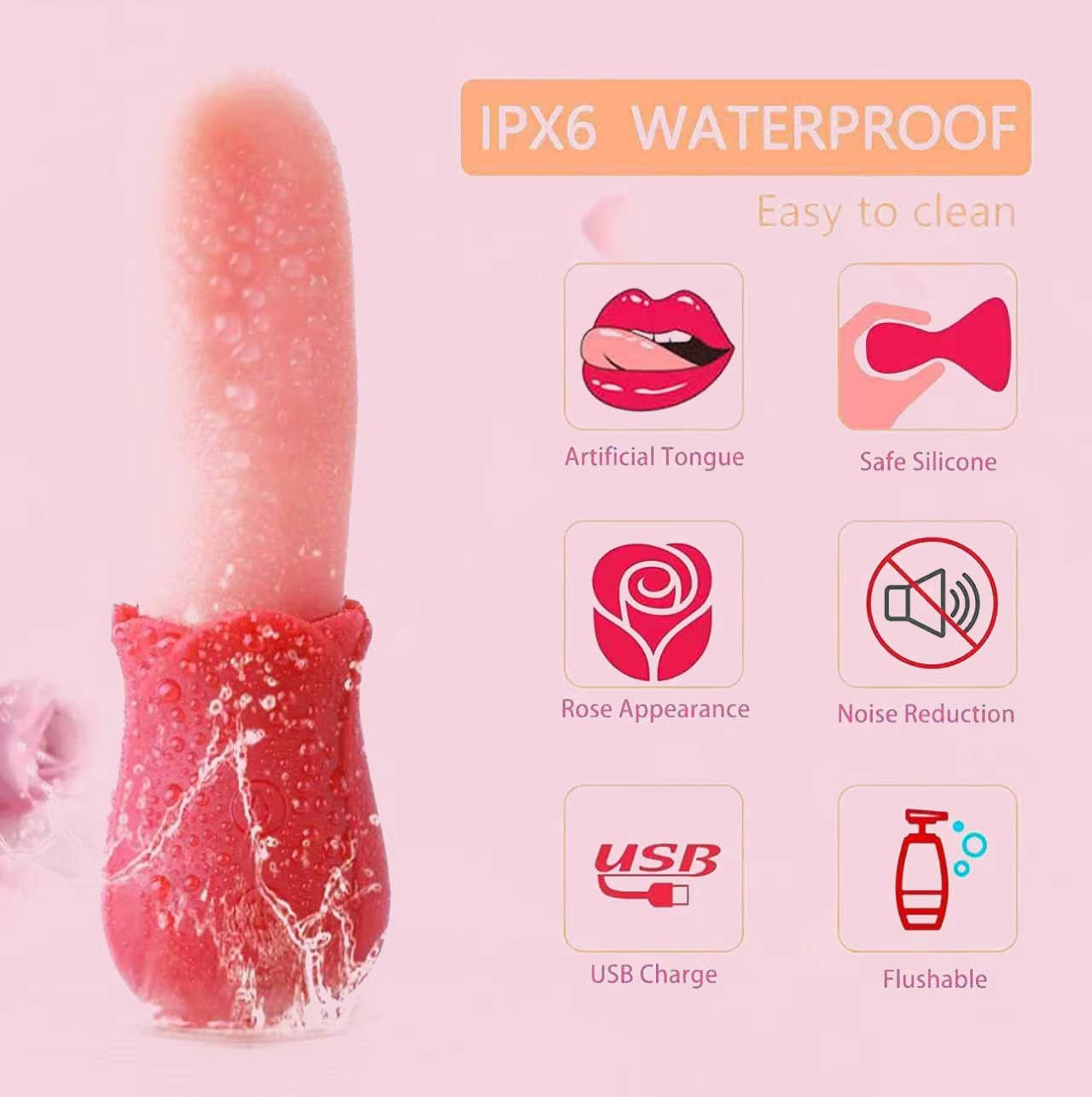 Playful Toy Wholesale - Wholesale Sex Toy - Clit Licking Vibrator, Female Masturbator3