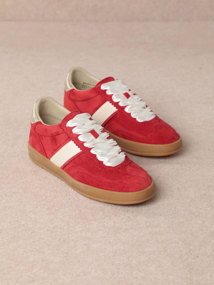 CCOCCI - Wholesale Lifestyle Sneakers - Women's - DIXIE SNEAKER SIDE STRAP LACE-UP COURT14