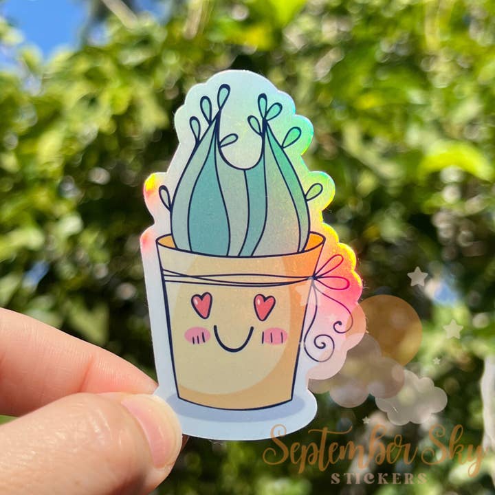 Autocollant succulent | Autocollant Plant Mom | Autocollant imperméable | pour la vente par September Sky Stickers