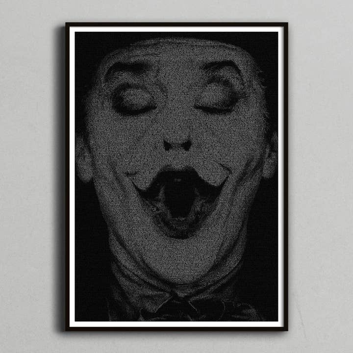 Jack. Batman - Kunstdruck des Drehbuchs für den Großhandel von Robotic Ewe